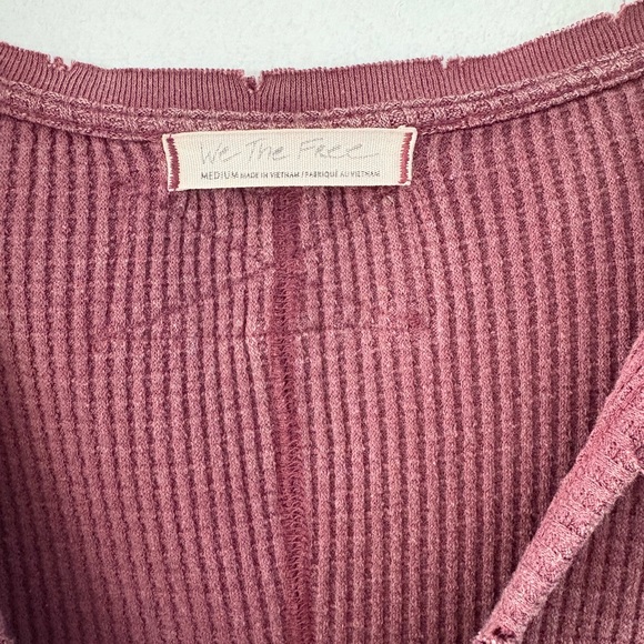 We The Free Mauve Ribbed Knit Top - Picture 2 of 3
